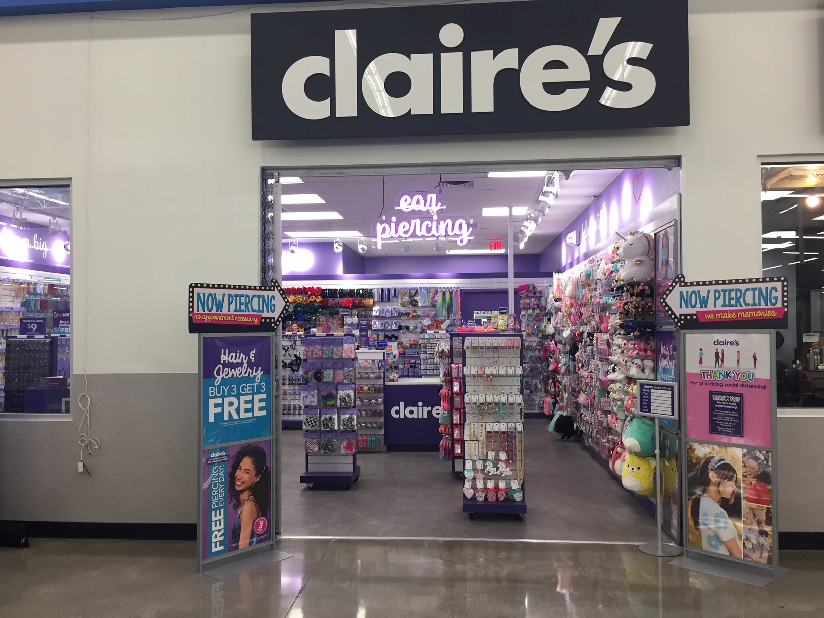 Claires Walmart Chippewa Falls Ear Piercings Jewelry